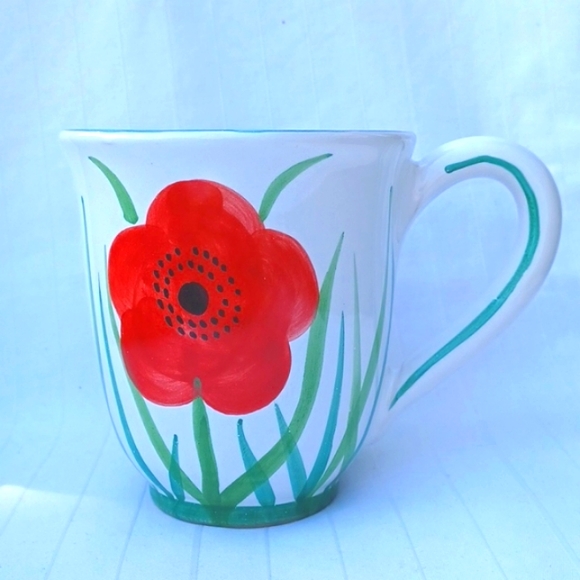 Starbucks Barista 2003 Hand Painted in Italy Tulip 16 Oz. Mug - Picture 8 of 8